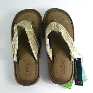 Boys Crevo Flip Flops NWT Size 2 Recycled Comfort